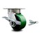 Service Caster 4 Inch Kingpinless Green Poly on Steel Wheel Caster with Brake and Swivel Lock SCC-KP30S420-PUR-GB-SLB-BSL - alternate 1
